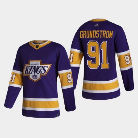 Los Angeles Kings Trikot Carl Grundstrom 91 2020-21 Reverse Retro Authentic - Herren